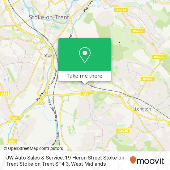 JW Auto Sales & Service, 19 Heron Street Stoke-on-Trent Stoke-on-Trent ST4 3 map