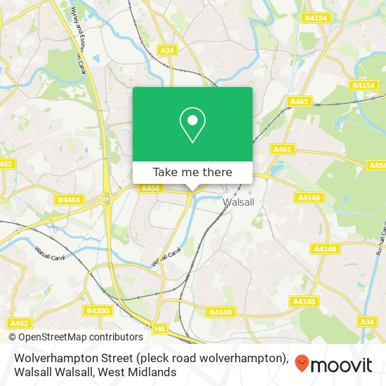 Wolverhampton Street (pleck road wolverhampton), Walsall Walsall map