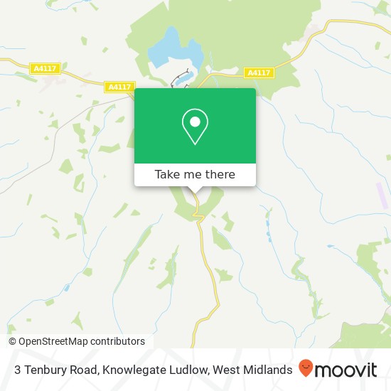 3 Tenbury Road, Knowlegate Ludlow map