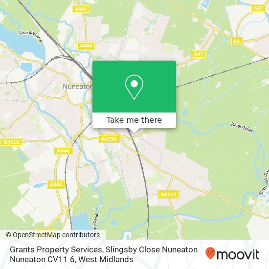 Grants Property Services, Slingsby Close Nuneaton Nuneaton CV11 6 map