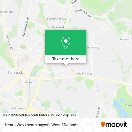 Heath Way (heath hayes) map