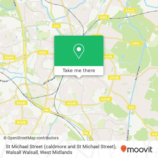 St Michael Street (caldmore and St Michael Street), Walsall Walsall map