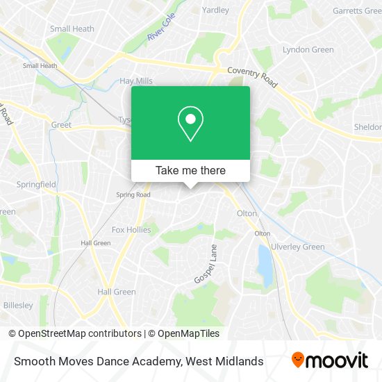 Smooth Moves Dance Academy map