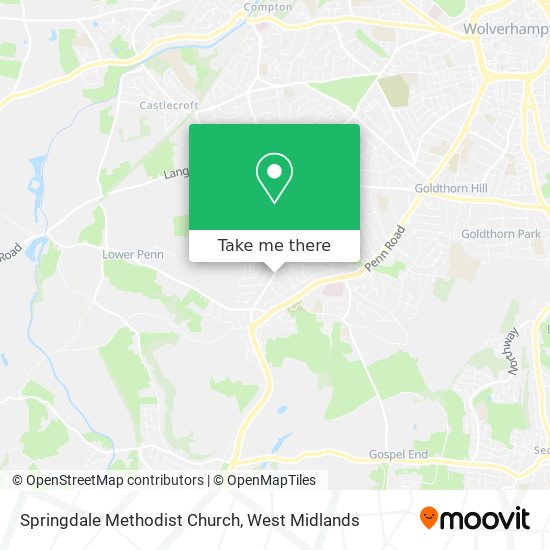 Springdale Methodist Church map