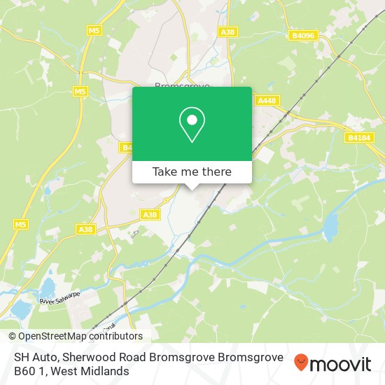 SH Auto, Sherwood Road Bromsgrove Bromsgrove B60 1 map