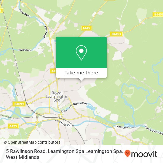 5 Rawlinson Road, Leamington Spa Leamington Spa map