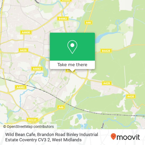 Wild Bean Cafe, Brandon Road Binley Industrial Estate Coventry CV3 2 map
