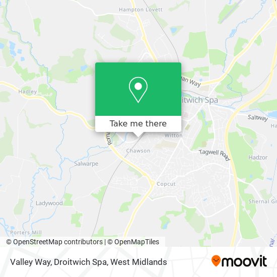 Valley Way, Droitwich Spa map