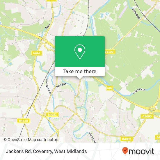Jacker's Rd, Coventry map