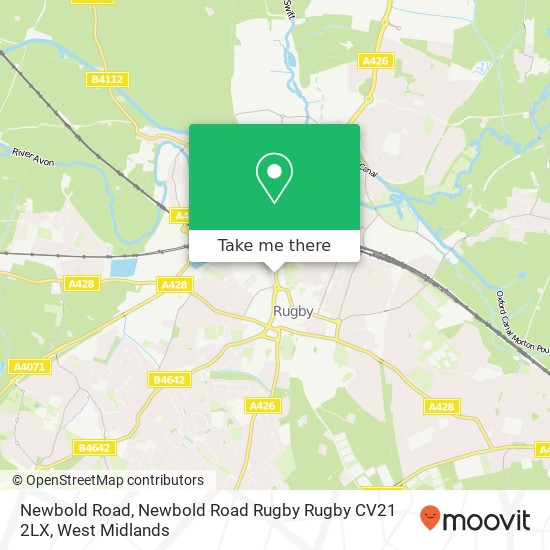 Newbold Road, Newbold Road Rugby Rugby CV21 2LX map