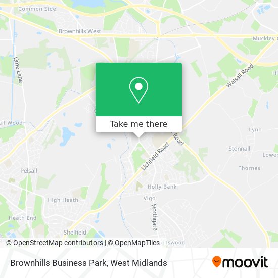 Brownhills Business Park map