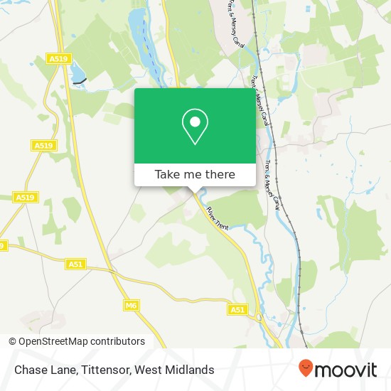 Chase Lane, Tittensor map