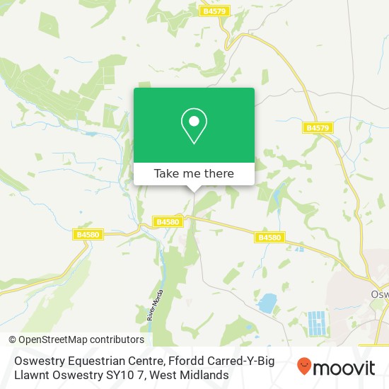 Oswestry Equestrian Centre, Ffordd Carred-Y-Big Llawnt Oswestry SY10 7 map