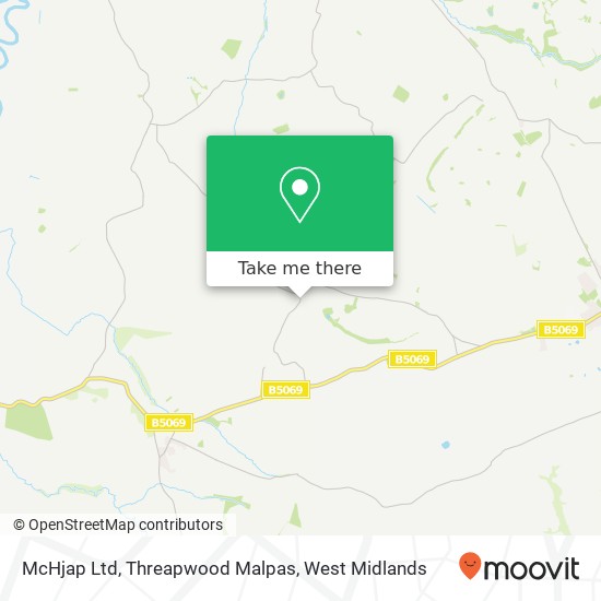 McHjap Ltd, Threapwood Malpas map