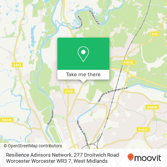 Resilience Advisors Network, 277 Droitwich Road Worcester Worcester WR3 7 map