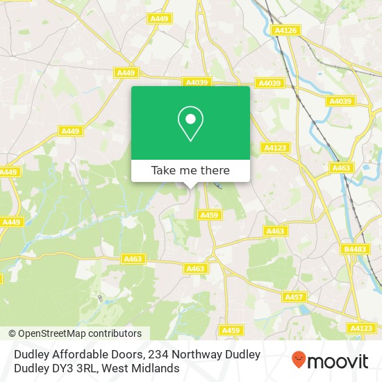 Dudley Affordable Doors, 234 Northway Dudley Dudley DY3 3RL map