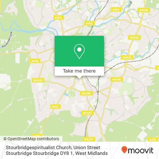 Stourbridgespiritualist Church, Union Street Stourbridge Stourbridge DY8 1 map