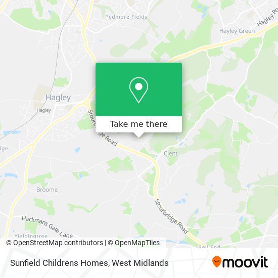 Sunfield Childrens Homes map