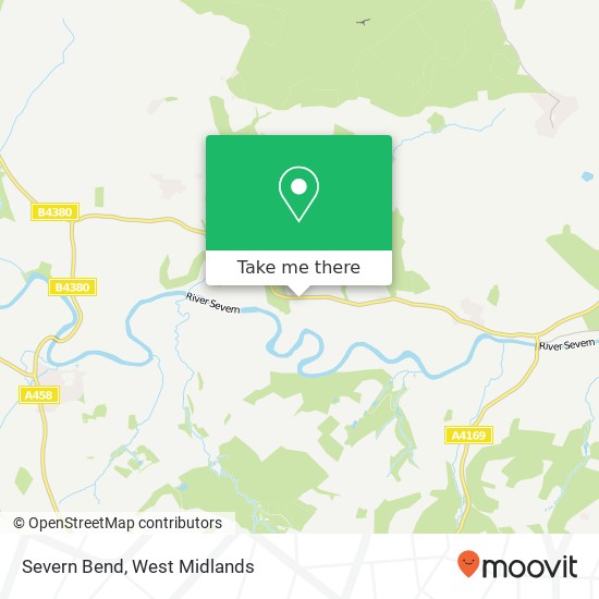 Severn Bend, B4380 map