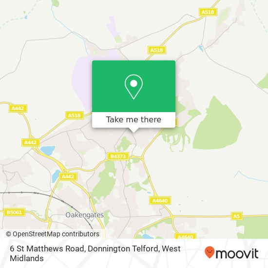 6 St Matthews Road, Donnington Telford map