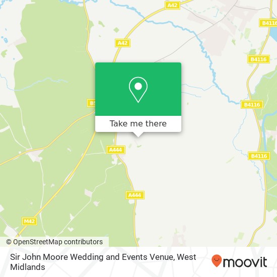 Sir John Moore Wedding and Events Venue map