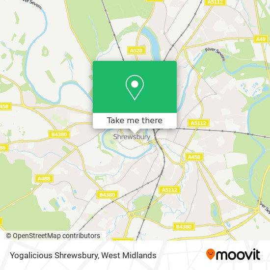 Yogalicious Shrewsbury map