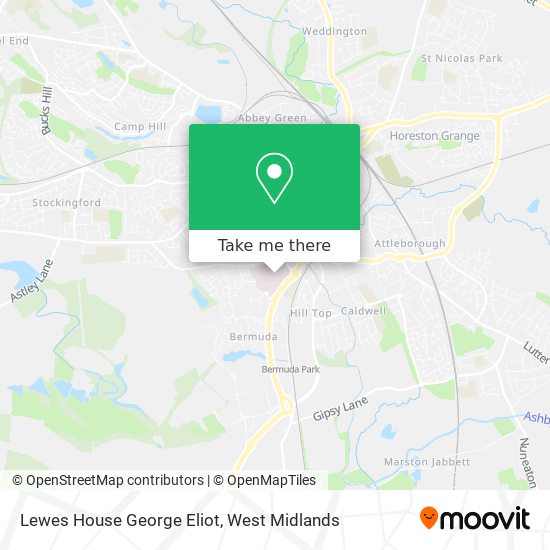 Lewes House George Eliot map