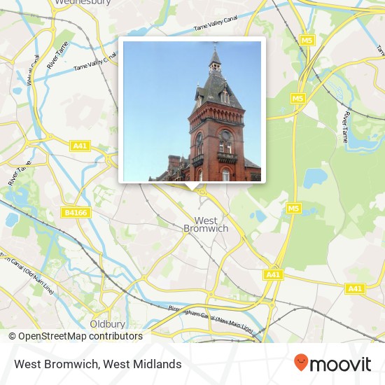 West Bromwich map