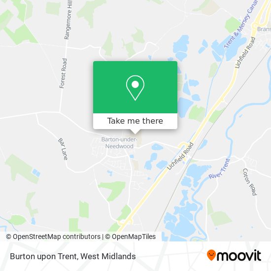Burton upon Trent map