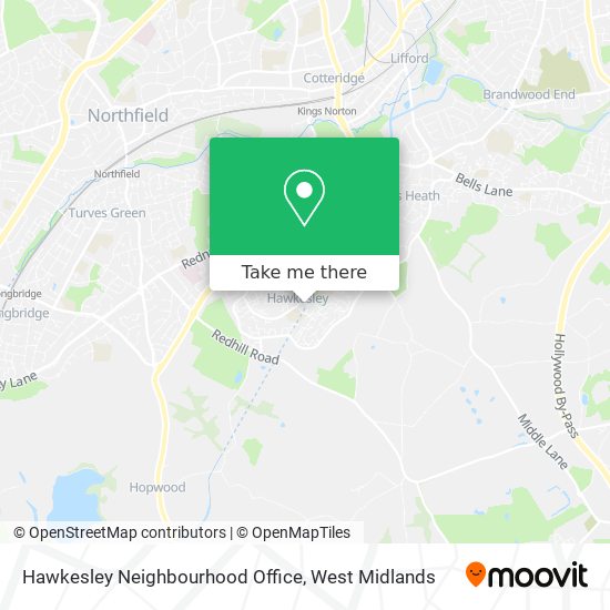 Hawkesley Neighbourhood Office map