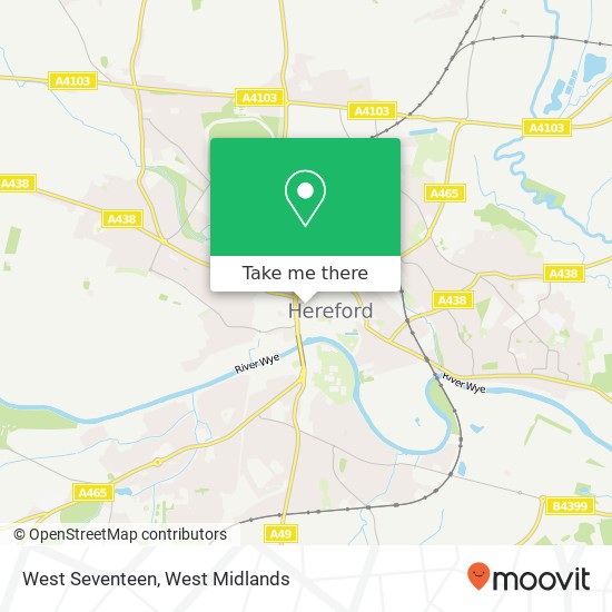 West Seventeen, 17 West Street Hereford Hereford HR4 0BX map