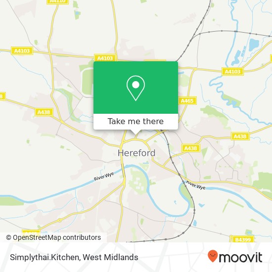 Simplythai.Kitchen, Widemarsh Street Hereford Hereford HR4 9 map