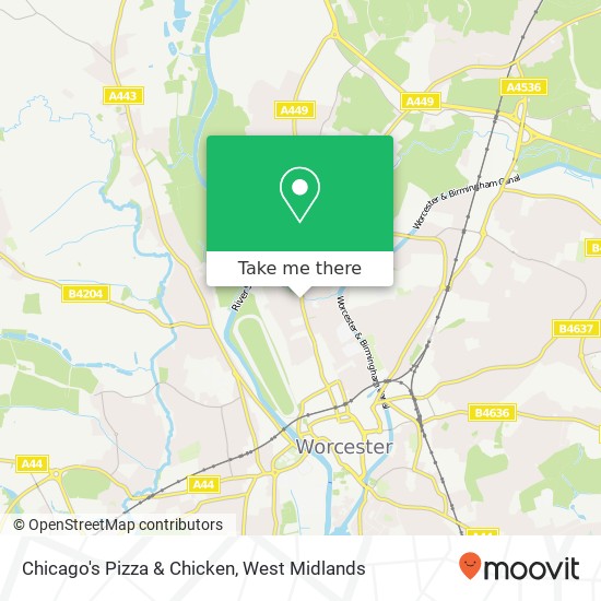 Chicago's Pizza & Chicken, 67 Barbourne Road Worcester Worcester WR1 1SB map