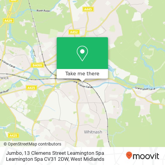 Jumbo, 13 Clemens Street Leamington Spa Leamington Spa CV31 2DW map