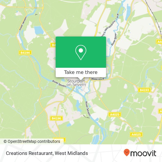 Creations Restaurant, High Street Stourport-on-Severn Stourport-on-Severn DY13 8 map