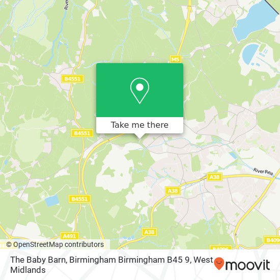 The Baby Barn, Birmingham Birmingham B45 9 map