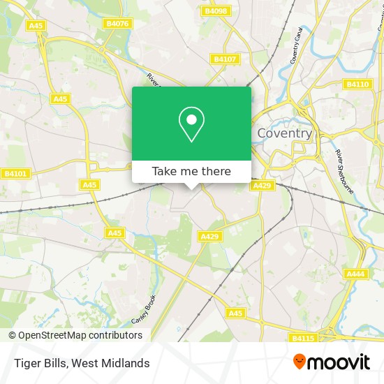 Tiger Bills map