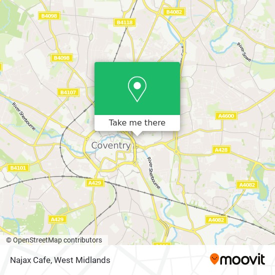 Najax Cafe map