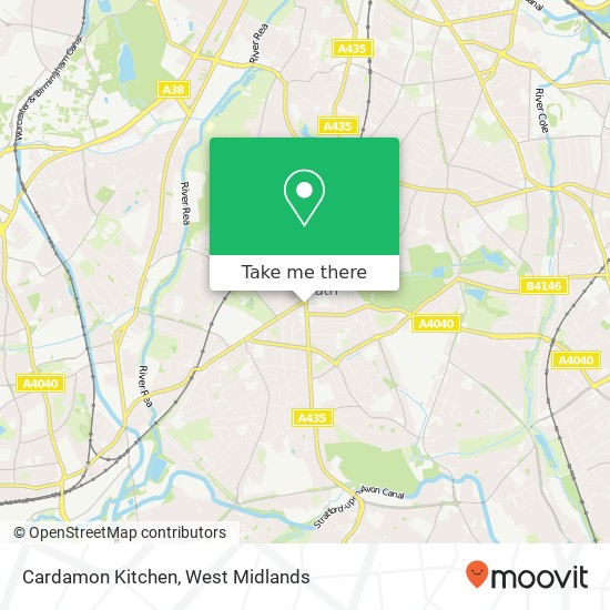 Cardamon Kitchen, 2 Alcester Road South Moseley Birmingham B14 7 map