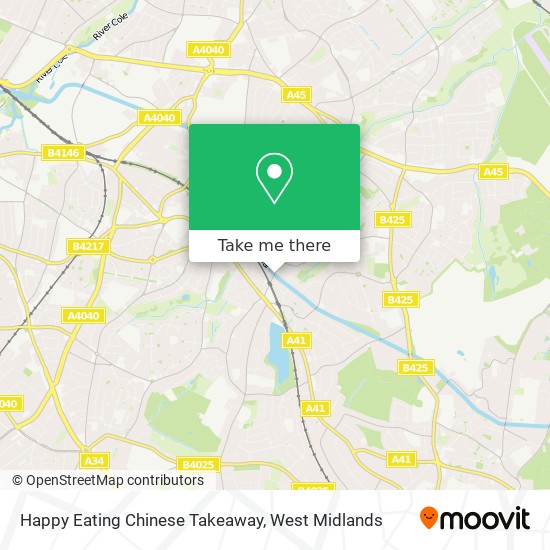 Happy Eating Chinese Takeaway map