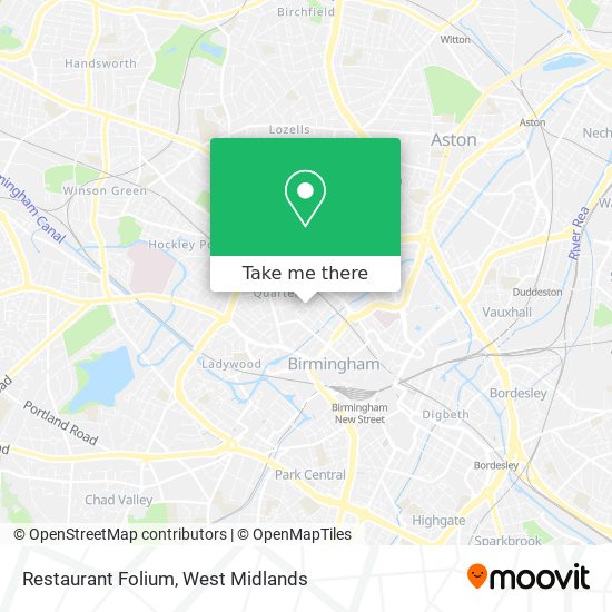 Restaurant Folium map