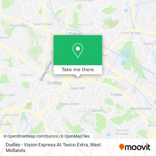 Dudley - Vision Express At Tesco Extra map