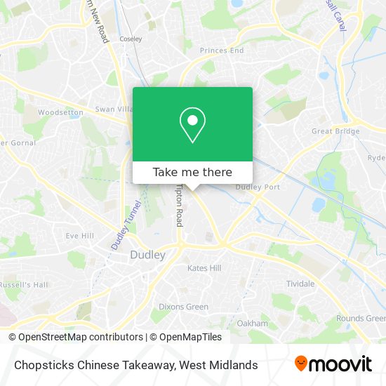 Chopsticks Chinese Takeaway map