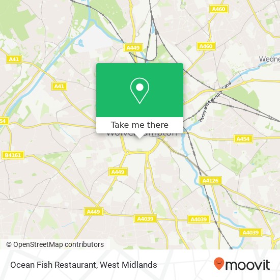 Ocean Fish Restaurant, 10 Cleveland Street Wolverhampton Wolverhampton WV1 3HT map