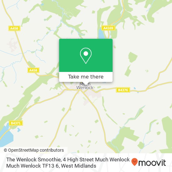 The Wenlock Smoothie, 4 High Street Much Wenlock Much Wenlock TF13 6 map