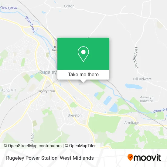 Rugeley Power Station map