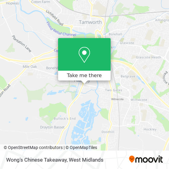 Wong's Chinese Takeaway map