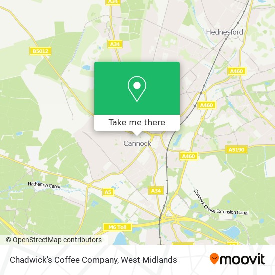 Chadwick's Coffee Company map