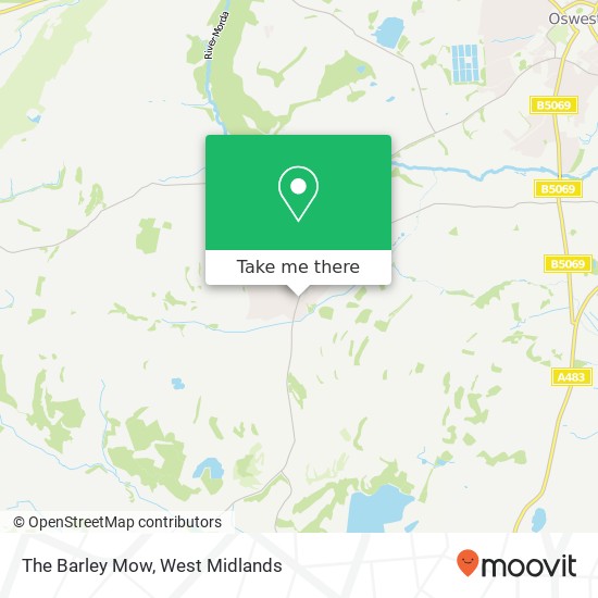 The Barley Mow, Oswestry Road Trefonen Oswestry SY10 9 map