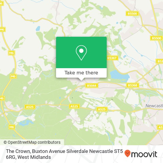 The Crown, Buxton Avenue Silverdale Newcastle ST5 6RG map
